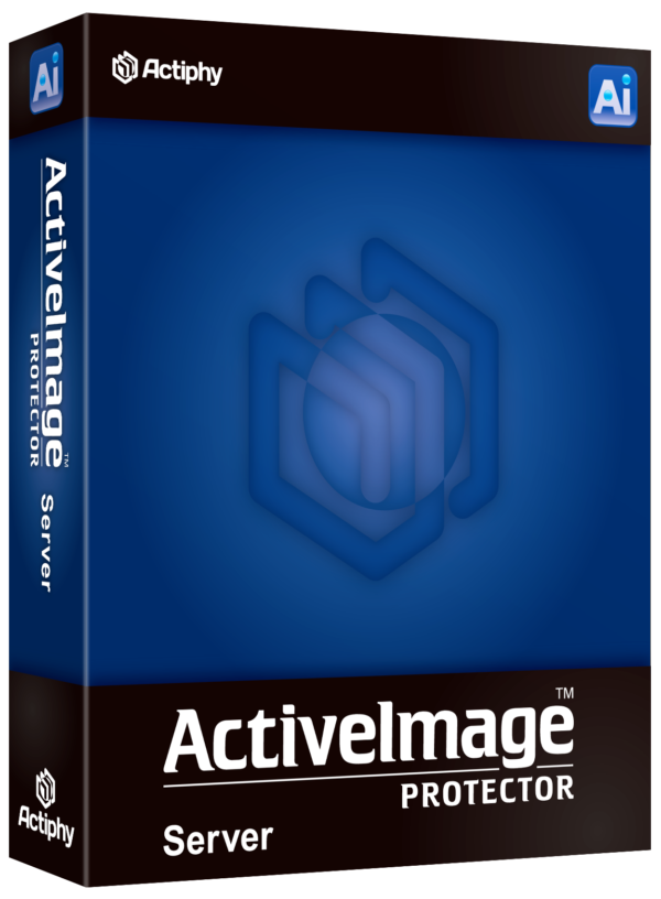 ActiveImage Protector software box showcasing advanced data backup solutions.