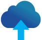 Icon of a cloud with an upward arrow, illustrating Direct-To-Cloud Backup for flexible and secure cloud storage solutions.
